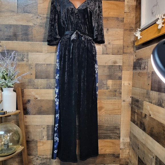 DISNEY PRINCESS VELVETY ONE PIECE PANT SUIT WITH BELL SLEEVES - Picture 6 of 16